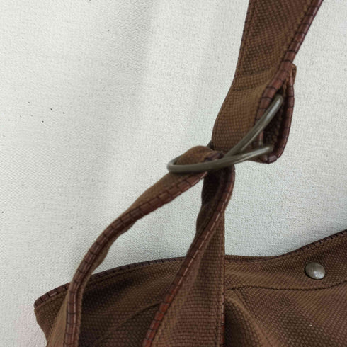 タイドウェイ Tideway キャンバス レザーパイピング ショルダーバッグ レディース